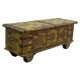 Sandook - Legged on 4 Wheels an Antique Finished Metal Artwork Wooden Treasure Box Sandook - Legged on 4 Wheels an Antique Finished Metal Artwork Wooden Treasure Box