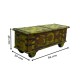 Sandook - Legged on 4 Wheels an Antique Finished Metal Artwork Wooden Treasure Box Sandook - Legged on 4 Wheels an Antique Finished Metal Artwork Wooden Treasure Box
