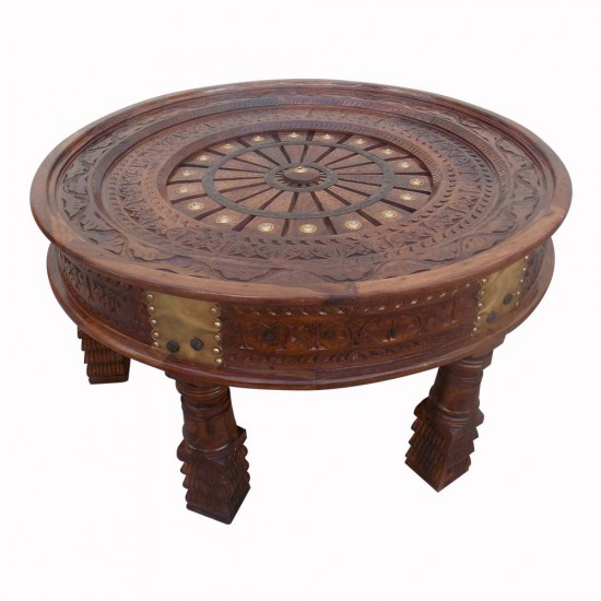 Round Charkha Table