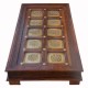 Table Rectangular Embossed Brass Art Table Rectangular Embossed Brass Art