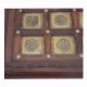 Table Rectangular Embossed Brass Art Table Rectangular Embossed Brass Art