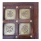 Table Square Embossed Brass Art Table Square Embossed Brass Art