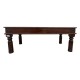 Ceramic Tile Art & Brass Fitted Hand Carved Wooden Table 47 x 24 (Inches) Ceramic Tile Art & Brass Fitted Hand Carved Wooden Table 47 x 24 (Inches)