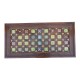 Ceramic Tile Art & Brass Fitted Hand Carved Wooden Table 47 x 24 (Inches) Ceramic Tile Art & Brass Fitted Hand Carved Wooden Table 47 x 24 (Inches)