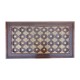 Wooden Center Table Rectangular Hand Carved Embellished with Embossed Brass Artwork 47 x 26 (Inches) Wooden Center Table Rectangular Hand Carved Embellished with Embossed Brass Artwork 47 x 26 (Inches)