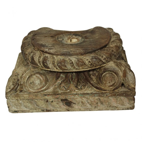 Classic Carved Wooden Piece - Candle Stand Classic Carved Wooden Piece - Candle Stand