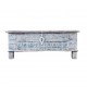Handcrafted White Distressed Pitara Box Handcrafted White Distressed Pitara Box