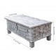 Handcrafted White Distressed Pitara Box Handcrafted White Distressed Pitara Box