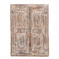 Distressed Finish Vintage Wooden Window  