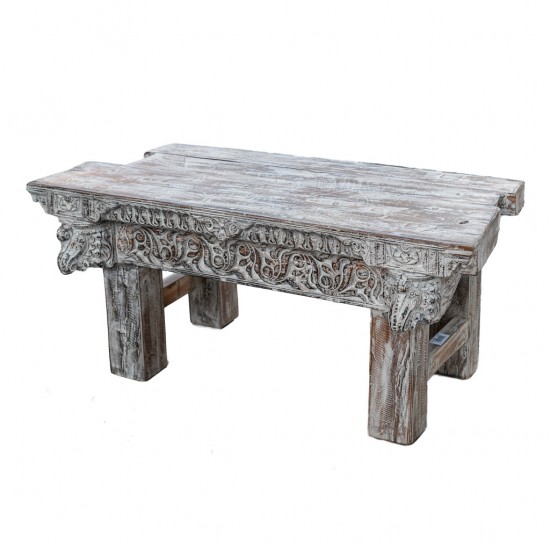 Distressed White Vintage Side Table Distressed White Vintage Side Table