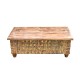 Handcrafted Yellow-Green Distressed Pitara Box Handcrafted Yellow-Green Distressed Pitara Box
