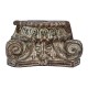 Wooden Antique Carved Block Candle Stand 