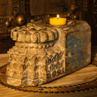 Reclaimed Wooden Piece - Candle Stand Reclaimed Wooden Piece - Candle Stand