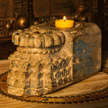 Reclaimed Wooden Piece - Candle Stand