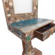 Reclaimed Wood Mosaic Dressing Console Reclaimed Wood Mosaic Dressing Console