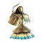 Kalbeliya Dancer Golden Theme Blue