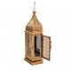Iron Perforated Minar Lantern with Golden Paint height 27 inches 