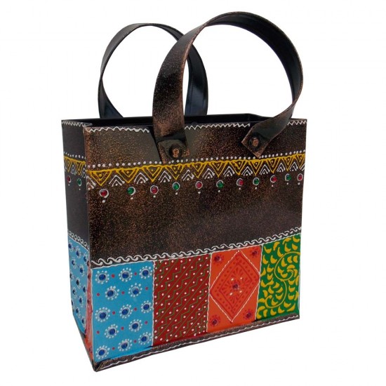 Painted Iron Bag- Large