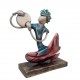 Sitting Rajasthani Musician-Painted/Iron/Dafli