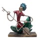 Sitting Rajasthani Musician-Painted/Iron/Set of Three Sitting Rajasthani Musician-Painted/Iron/Set of Three
