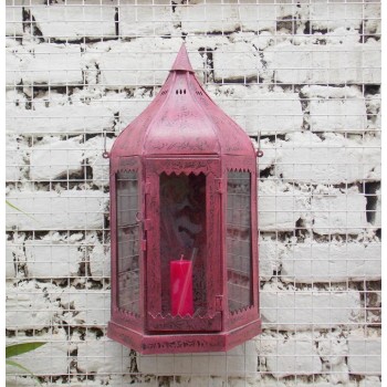 Pink Mughal Wall Lamp