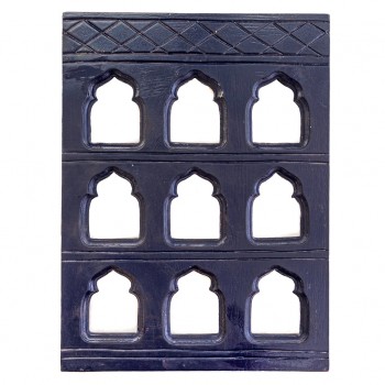 Handcrafted 9 Window Blue Frame 