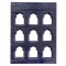 Handcrafted 9 Window Blue Frame 