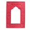 Floral Wooden Stylish Mirror Jharokha Frame - Red  