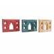 Handcrafted 5 Window Red Frame  
