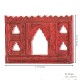 Handcrafted 5 Window Red Frame Handcrafted 5 Window Red Frame