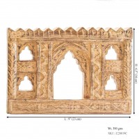 Handcrafted 5 Window Antiqued White Frame Handcrafted 5 Window Antiqued White Frame