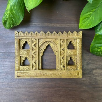 Handcrafted 5 Window Antiqued Yellow  