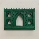 Handcrafted 5 Window Antiqued Green Frame    