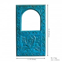 Traditionally Arched Window Frame - Blue 