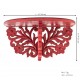 Wooden Wall Shelf - Distressed Red