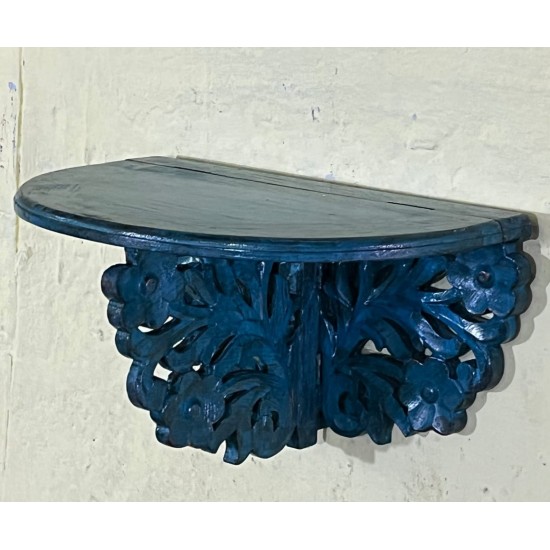 Wooden Wall Shelf - Distressed Blue