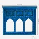 Rajasthani Tibari Village Window Frame - Blue Rajasthani Tibari Village Window Frame - Blue