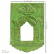 Decorative Wooden Jharokha Mirror Frame - Green