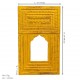 Decorative Jharokha Mirror Frame - Yellow 
