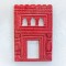 Decorative Jharokha Wooden Mirror Frame - Red