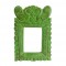 Carved Wooden Mirror Frame - Green