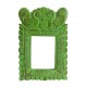 Carved Wooden Mirror Frame - Green
