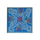 Hand Painted Cone Art Wooden Chowki - Blue 8 x 8 inches Hand Painted Cone Art Wooden Chowki - Blue 8 x 8 inches