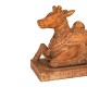 Nandi Bel Wooden Carved Sculpture For Home Decor