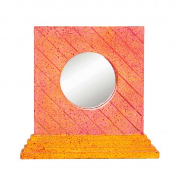 Square Table Mirror Show Piece For Home Decor - Pink Square Table Mirror Show Piece For Home Decor - Pink