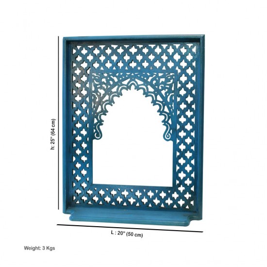 Jalidar Mehrabi Dressing Mirror Frame Rustic Blue Jalidar Mehrabi Dressing Mirror Frame Rustic Blue
