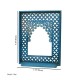 Jalidar Mehrabi Dressing Mirror Frame Rustic Blue Jalidar Mehrabi Dressing Mirror Frame Rustic Blue