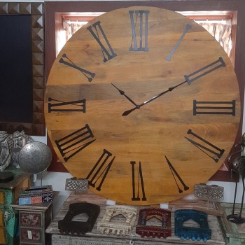 Wooden Roman Numerals Clock Dia 60 Inch 
