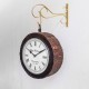 Railway Clock - Sleeper Wood - Large Railway Clock - Sleeper Wood - Large