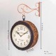 Railway Clock - Coconut Shell Top Dia 12 inches Railway Clock - Coconut Shell Top Dia 12 inches